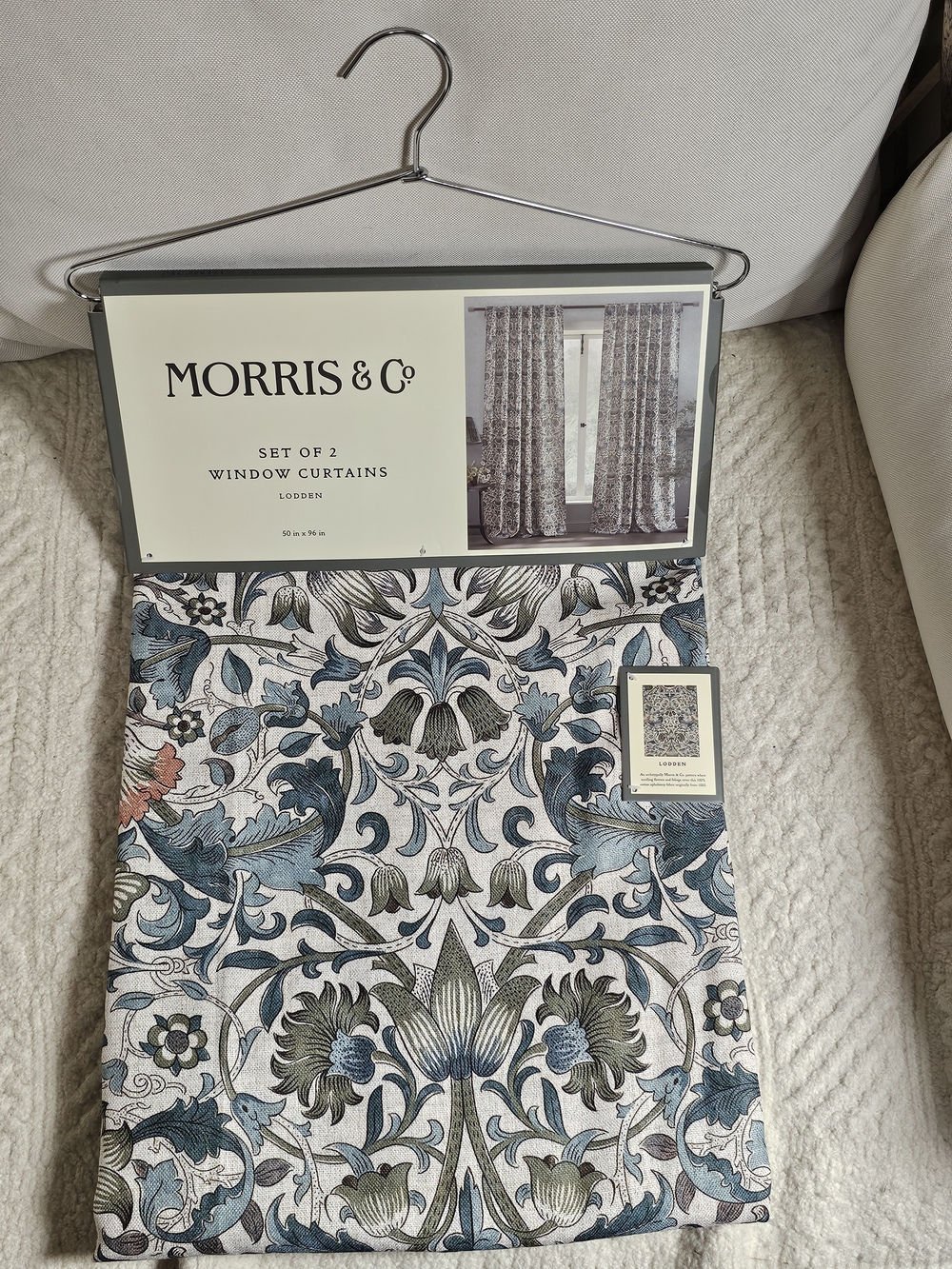 William Morris & Co Lodden Windows Curtain Panels 50"x96" - Set of 2